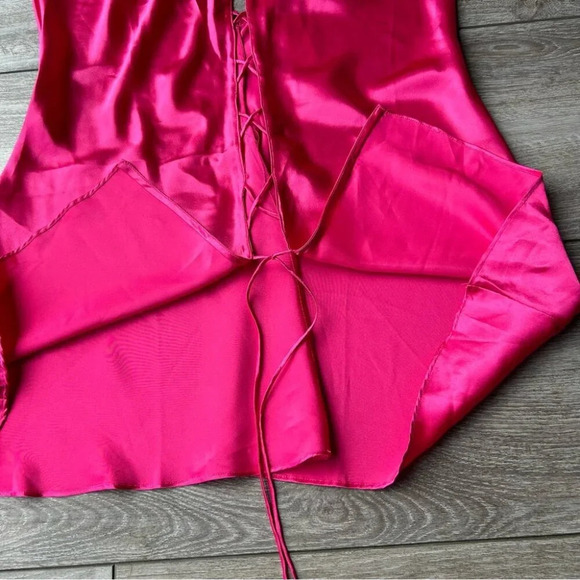 NWT La Senza Pink Satin Slip Dress - Picture 7 of 12